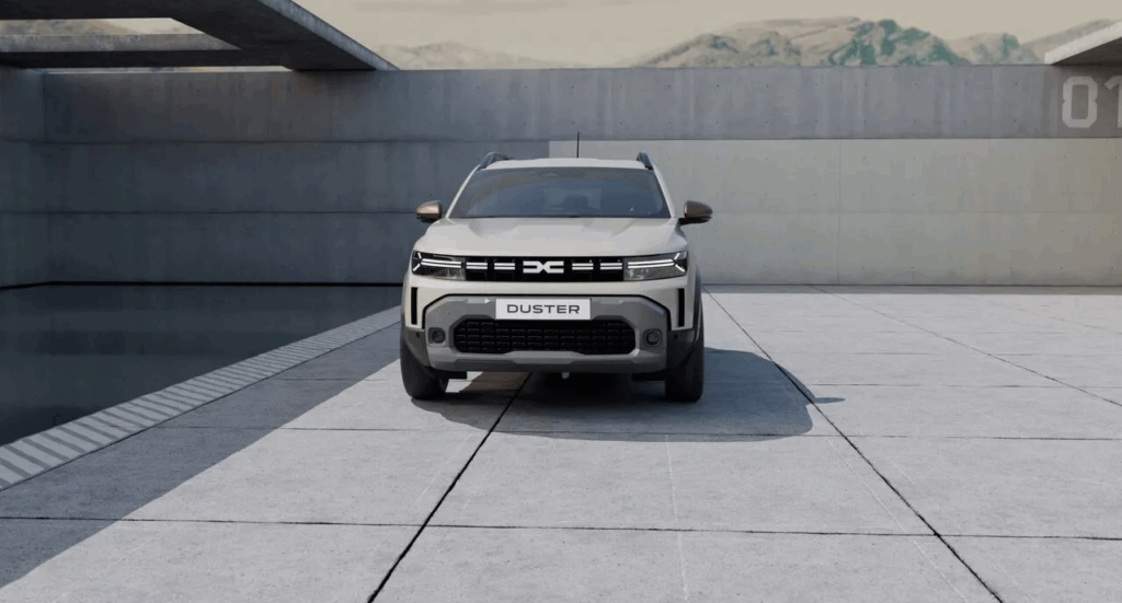 La Dacia Duster dans un garage