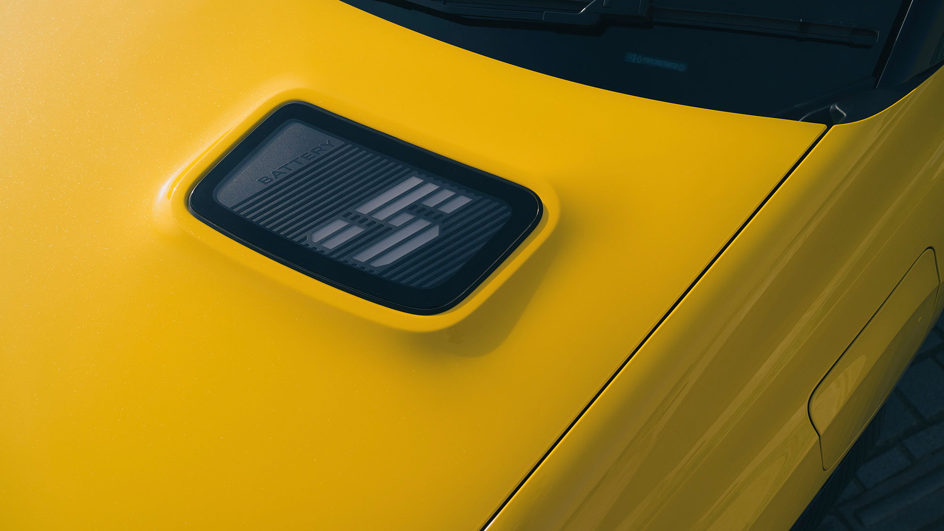 2025 Renault 5, indicateur de charge de bonnet