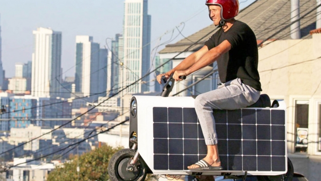 Moto électrique solaire 3 Moto électrique solaire 3