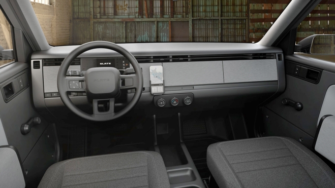 Intérieur du camion en ardoise Intérieur du camion en ardoise