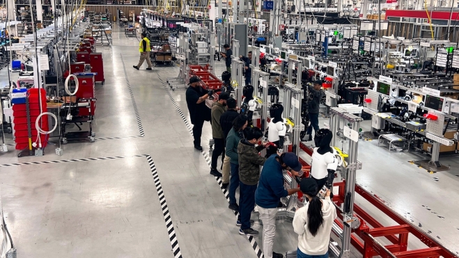 Usine de robot Tesla Usine de robot Tesla
