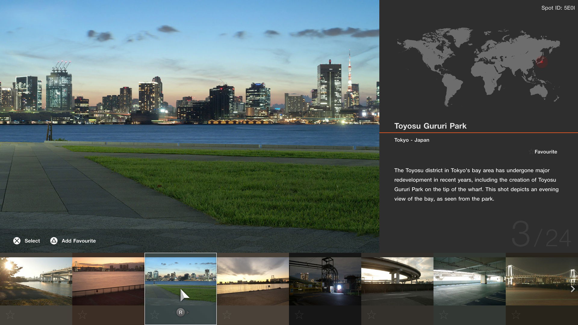 Gran Turismo 7 - Scapes de Tokyo Bay