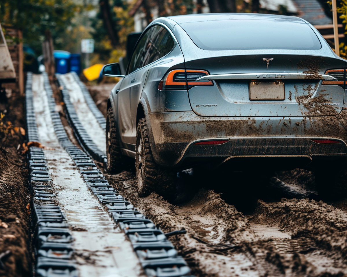 "Tesla Cybertruck à chenilles : quand l'électrique rencontre l'extrême"