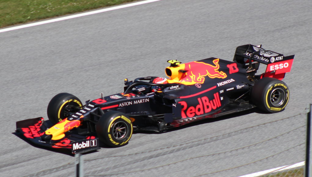Le véhicule Redbull lors du grand prix