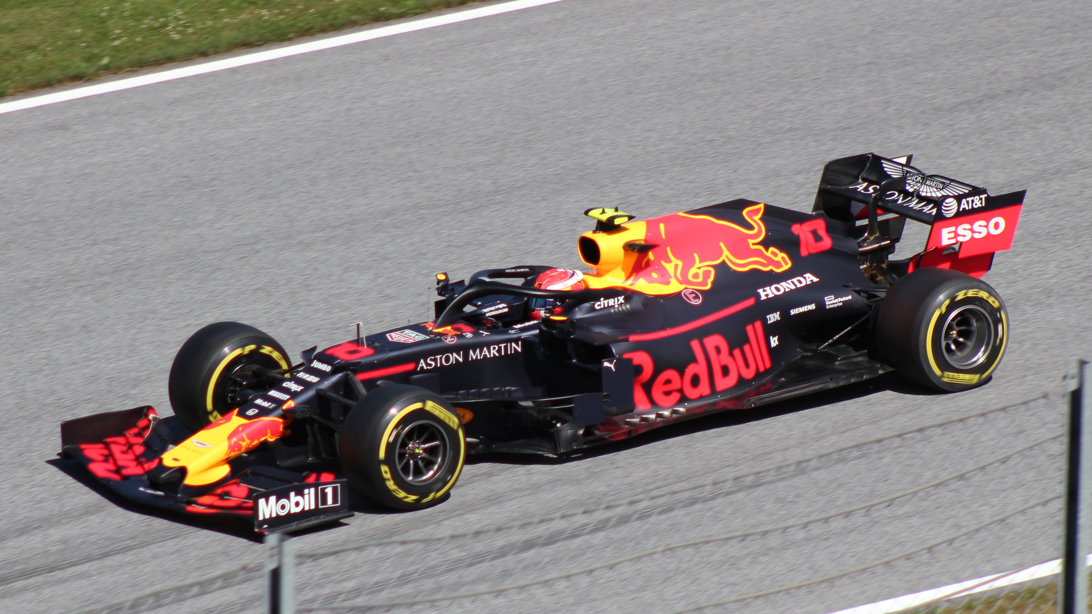 Le véhicule Redbull lors du grand prix