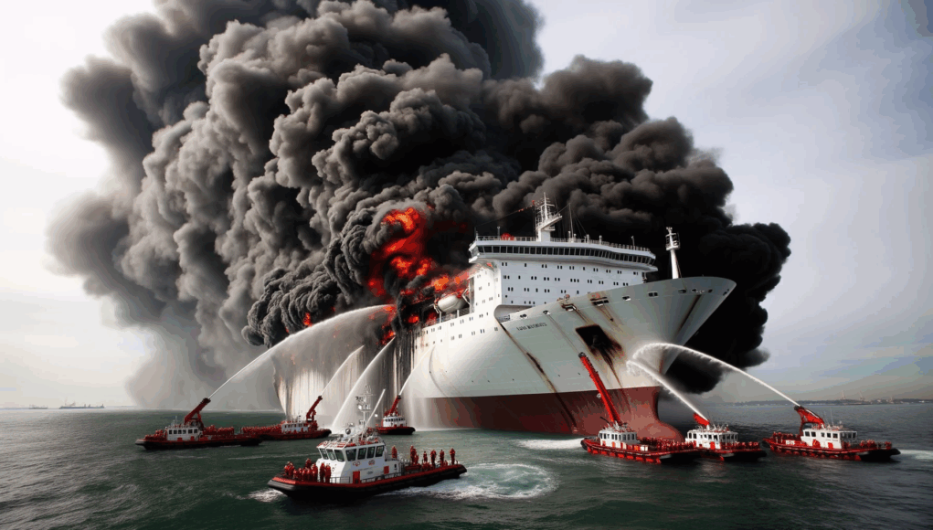 Voitures électrique risques incendies de navires Voitures électrique risques incendies de navires