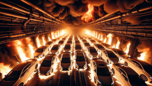 voitures électriques incendie bateau