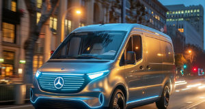 Le nouveau fourgon électrique Mercedes offre une autonomie supérieure à 500 km Le nouveau fourgon électrique Mercedes offre une autonomie supérieure à 500 km