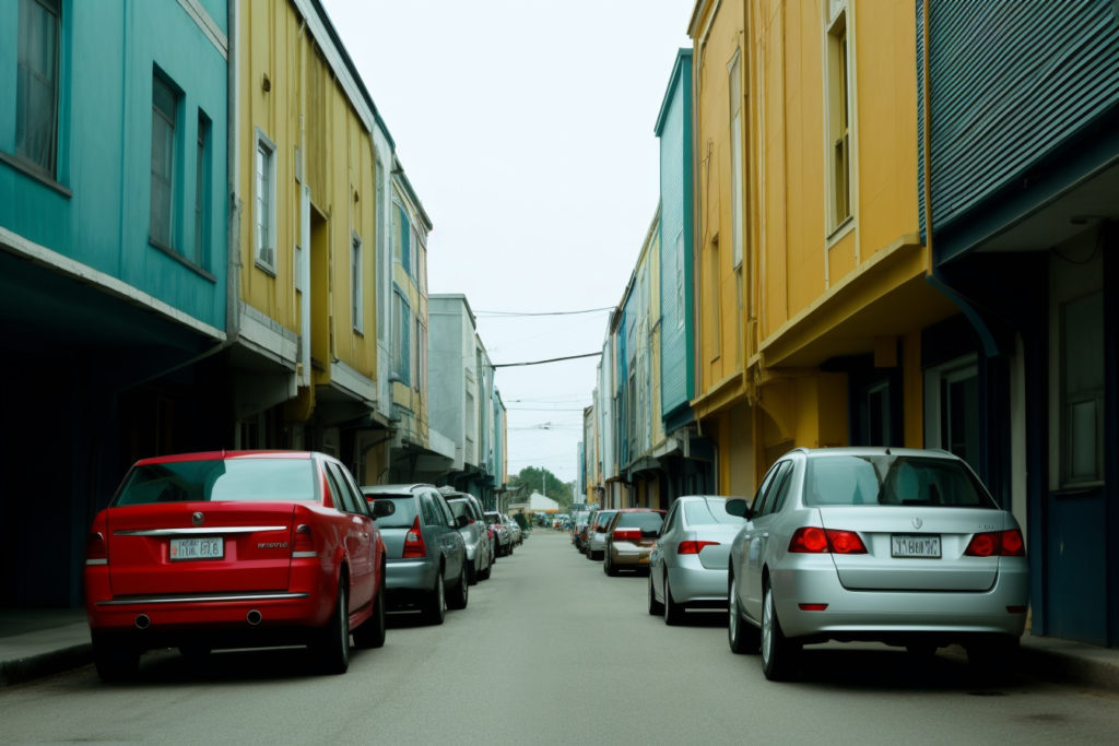 Des voitures électriques dans la rue