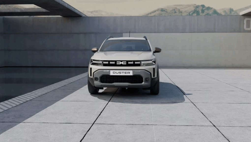 La Dacia Duster dans un garage