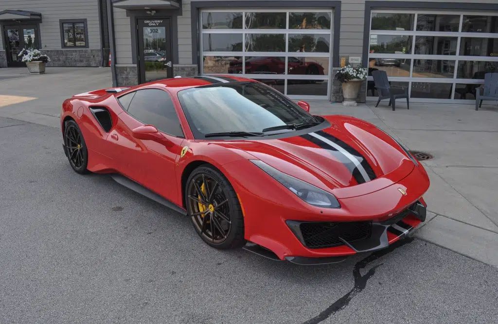 Une Ferrari 488 Pista