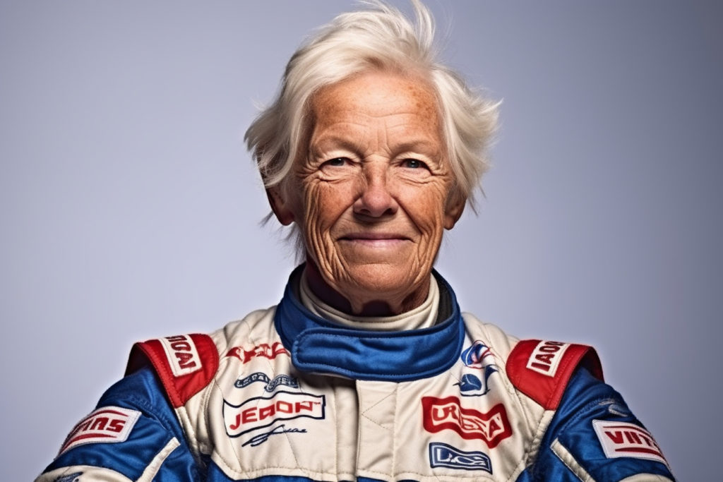 Une femme coureur dans on uniforme