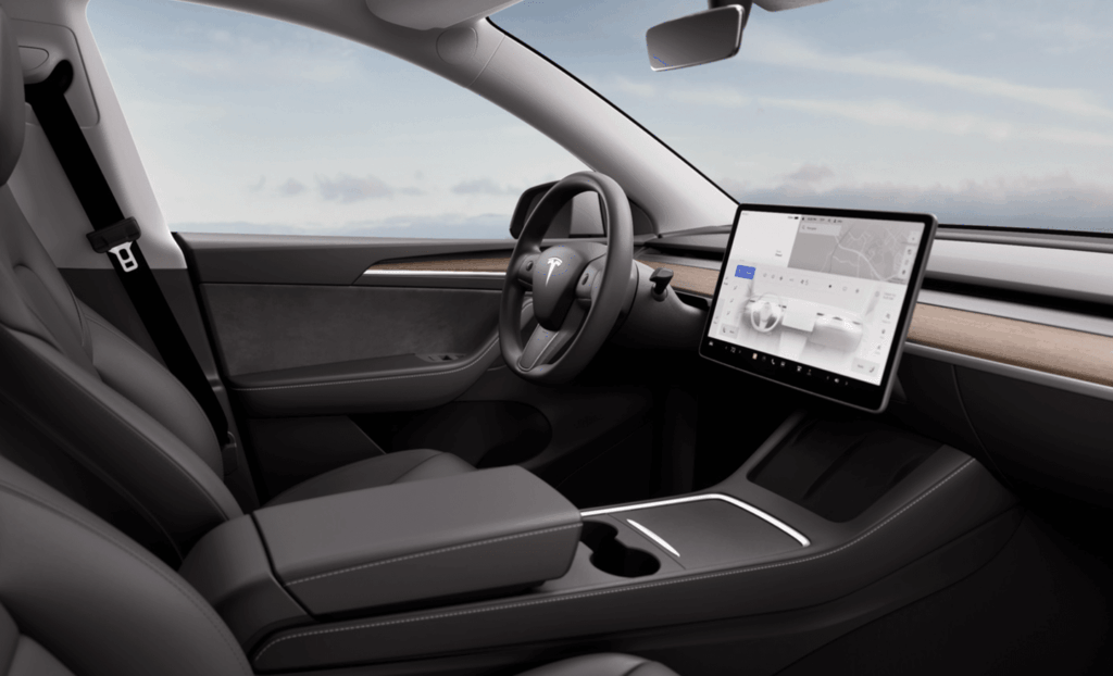 L'intérieur de la Tesla Model Y