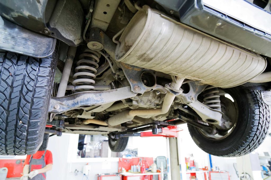 Une suspension de voiture