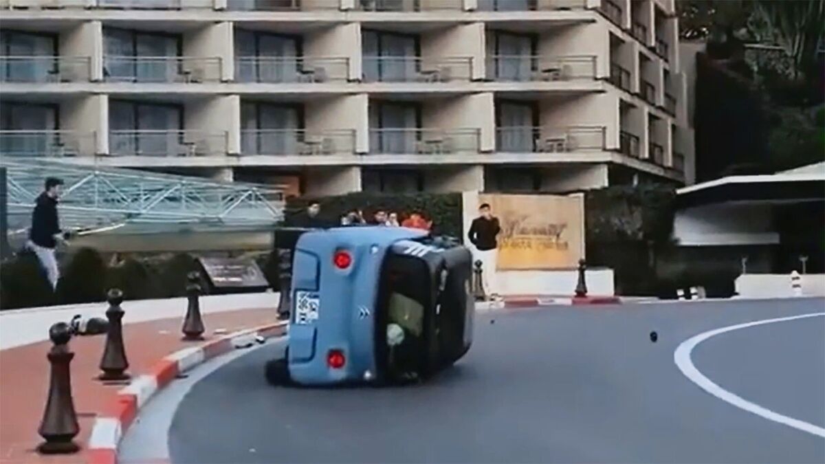 Accident de la Citroën Ami à Monaco