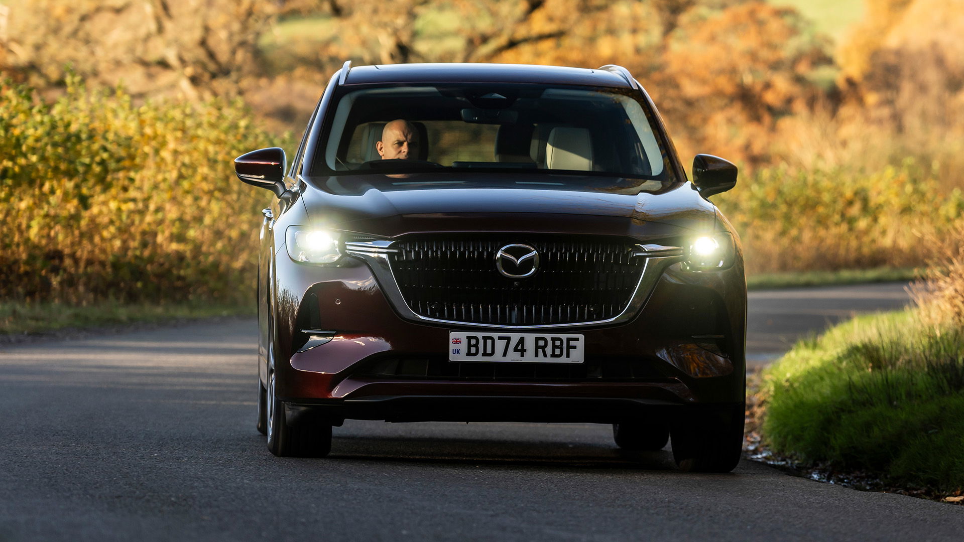 Mazda CX-80, artisan rouge, avant
