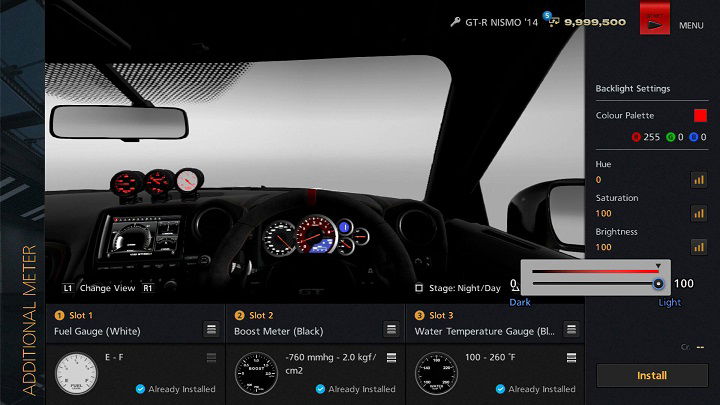Gran Turismo 6, personnalisation intérieure