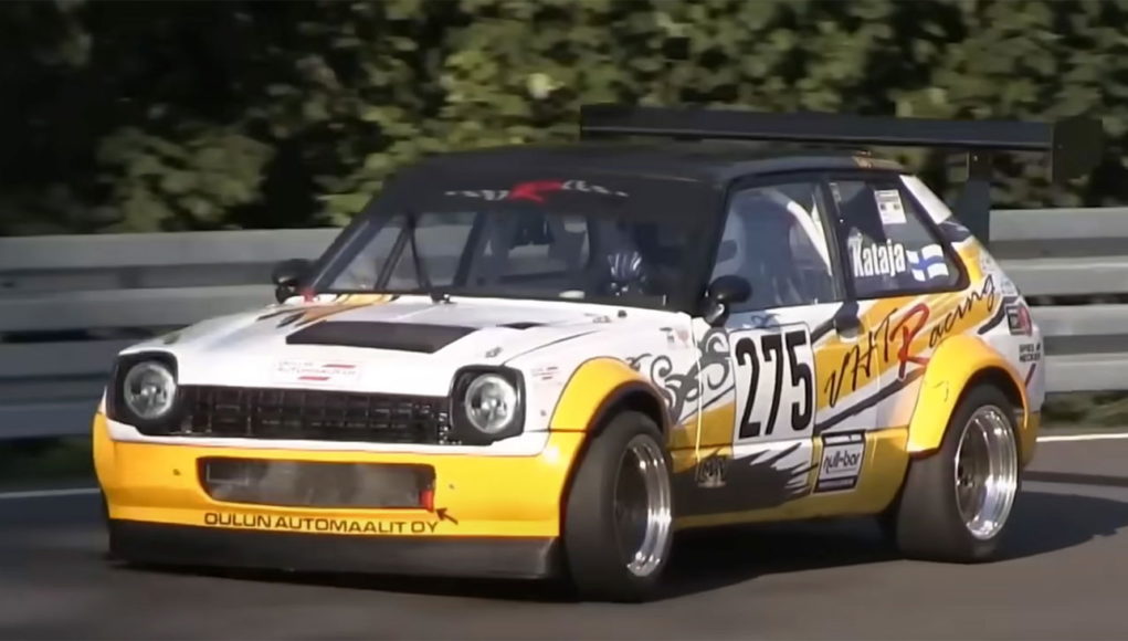 Écoutez ce monstre Insane V8 Toyota Starlet Hillclimb Écoutez ce monstre Insane V8 Toyota Starlet Hillclimb