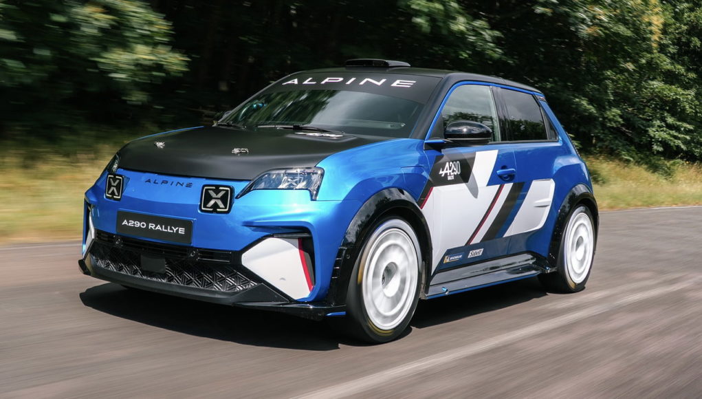 L'Alpine A290 a été transformé en une voiture de rallye L'Alpine A290 a été transformé en une voiture de rallye prêt pour le patin