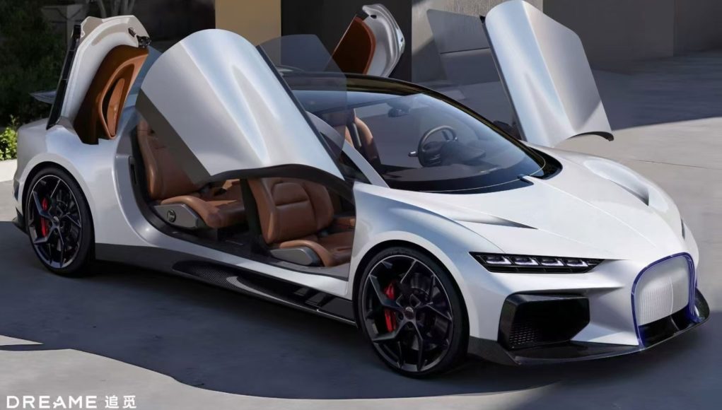 La première voiture électrique de Dreame est une copie de La première voiture électrique de Dreame est une copie de Bugatti Bien que le PDG dit qu'ils ont testé 38 conceptions différentes