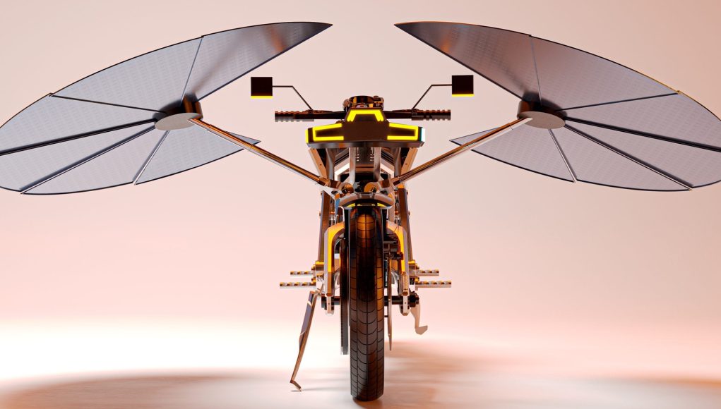 Grâce à des panneaux solaires déployables, la première moto électrique Grâce à des panneaux solaires déployables, la première moto électrique autonome au monde n'a pas besoin de prises ni de stations-service
