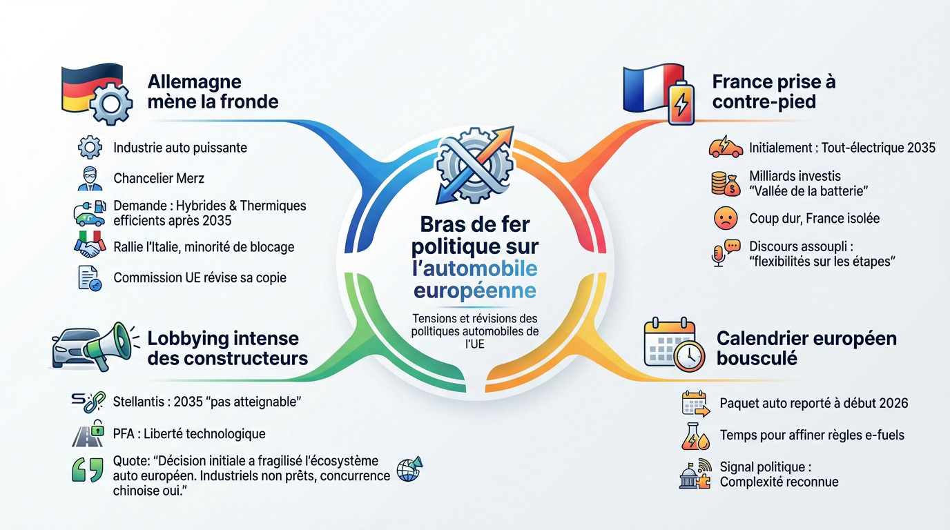 Bras de fer politique entre la France et l'Allemagne sur l'avenir de l'automobile européenne