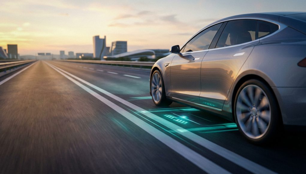 autoroute-du-futur-recharge-sans-fil-au-crepuscule