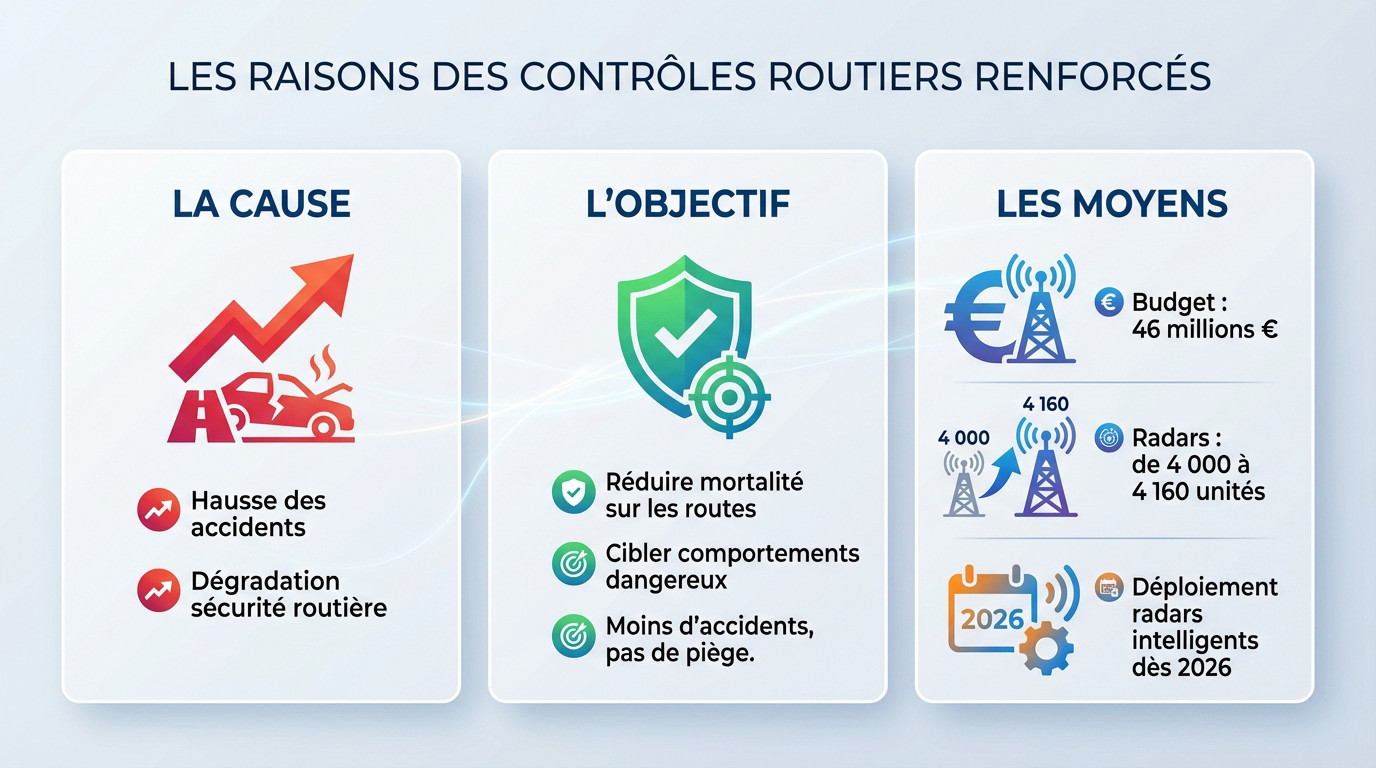 Contrôle routier renforcé avec nouveaux radars intelligents