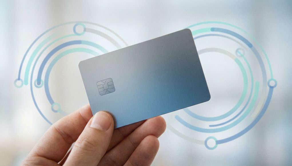 sleek-card-in-hand-with-abstract-renewal-cycle