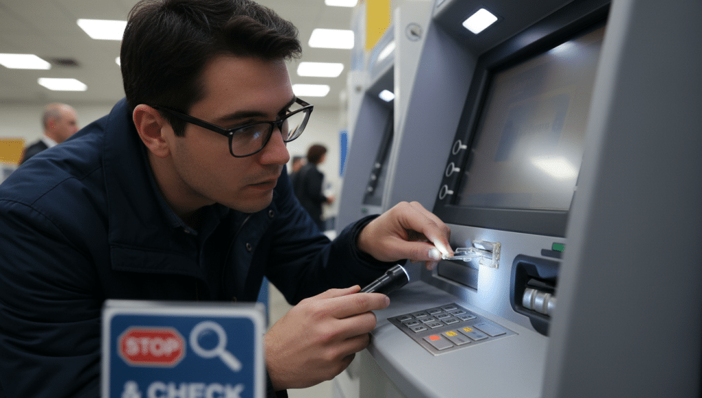 Attention aux distributeurs automatiques : ce geste simple avant d'utiliser votre carte peut vous protéger d'une fraude bancaire découvrez un geste simple à adopter avant d'utiliser votre carte aux distributeurs automatiques pour éviter la fraude bancaire et sécuriser vos transactions.