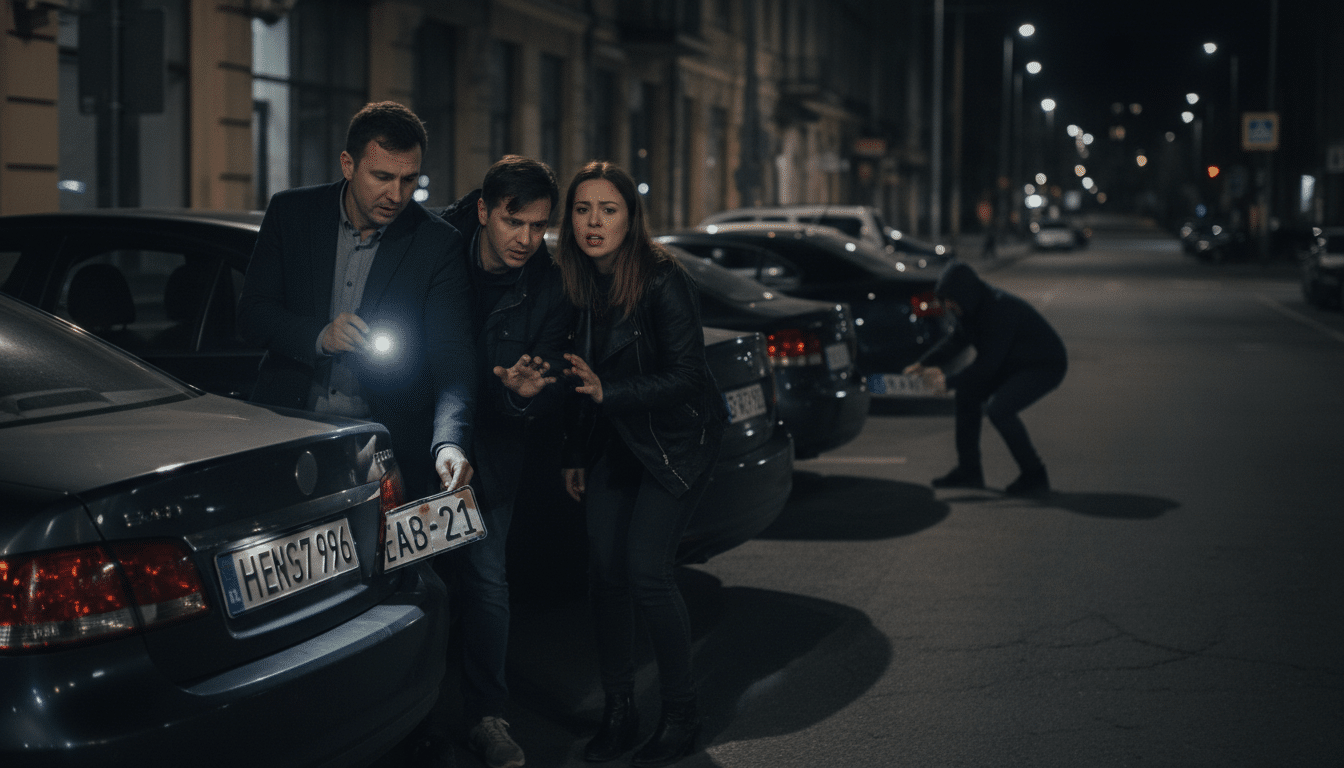 des automobilistes signalent le vol de leurs plaques d’immatriculation, remplacées frauduleusement, et craignent d’être injustement impliqués dans des activités criminelles.