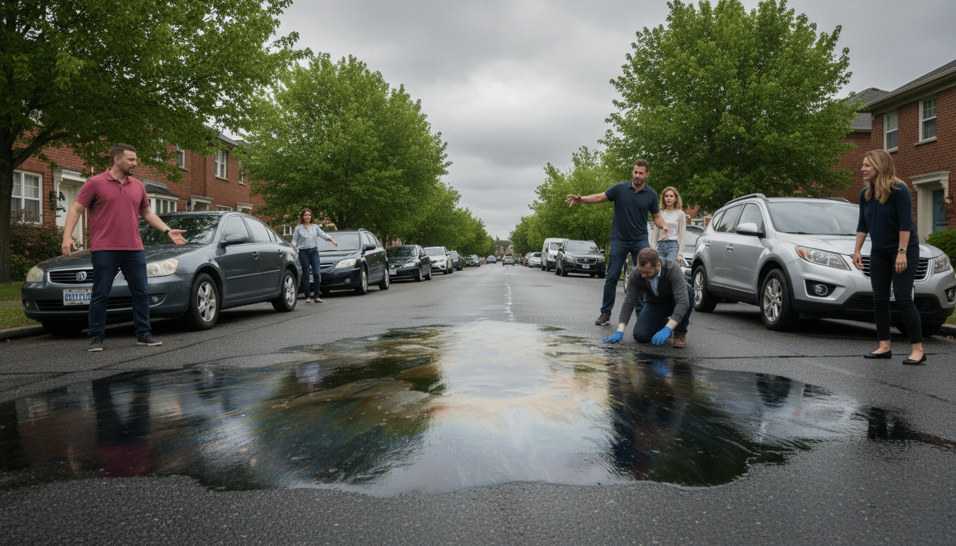 des automobilistes témoignent d'une attaque délibérée après avoir découvert de l'huile renversée sous leurs pneus, mettant en danger la sécurité routière.