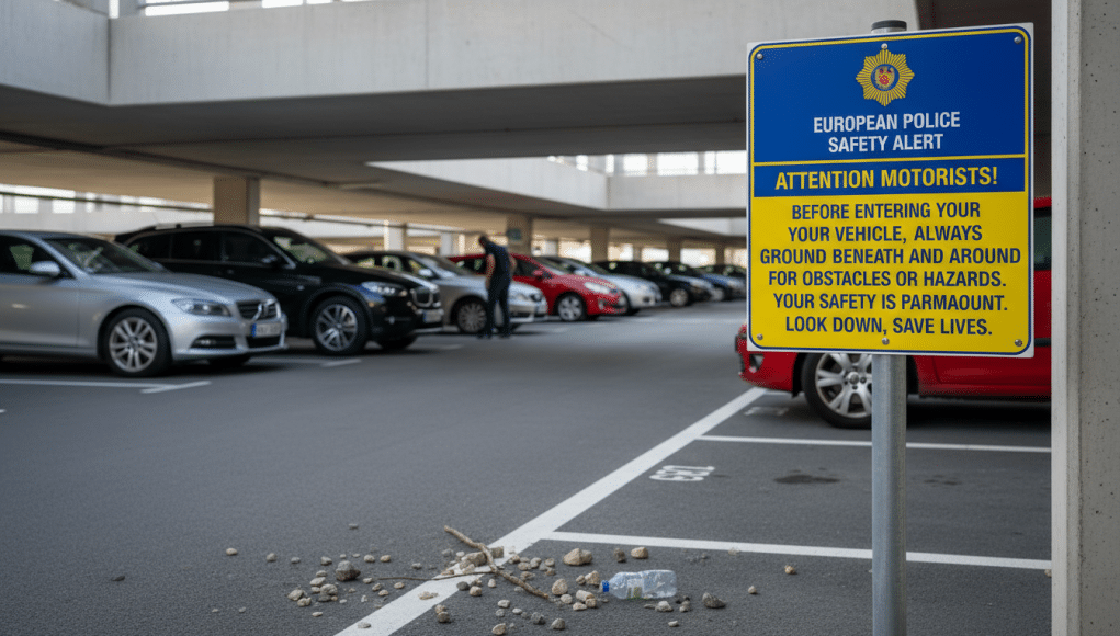 La gendarmerie alerte les automobilistes : attention au sol avant de monter en voiture la gendarmerie met en garde les automobilistes : vérifiez bien le sol autour de votre voiture avant de monter pour éviter tout danger.