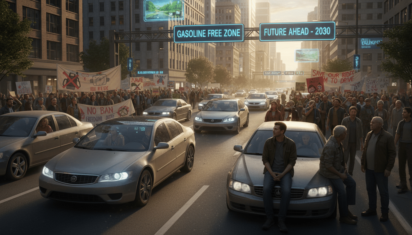 le gouvernement prévoit d'interdire les voitures à essence en ville d'ici 2030, une mesure visant à réduire la pollution mais fortement contestée par les automobilistes.