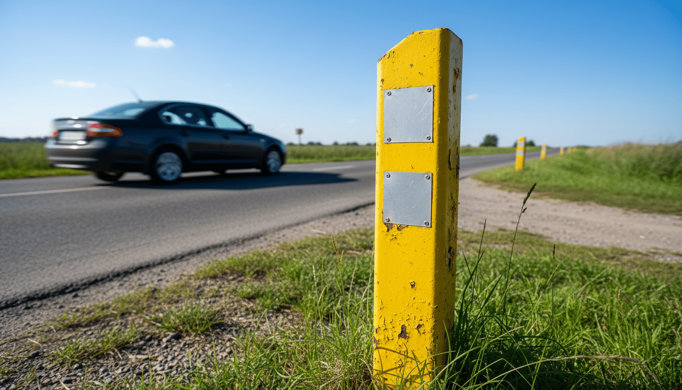 découvrez la signification essentielle du poteau jaune au bord de la route, un signal souvent ignoré par les automobilistes, mais crucial pour la sécurité routière.
