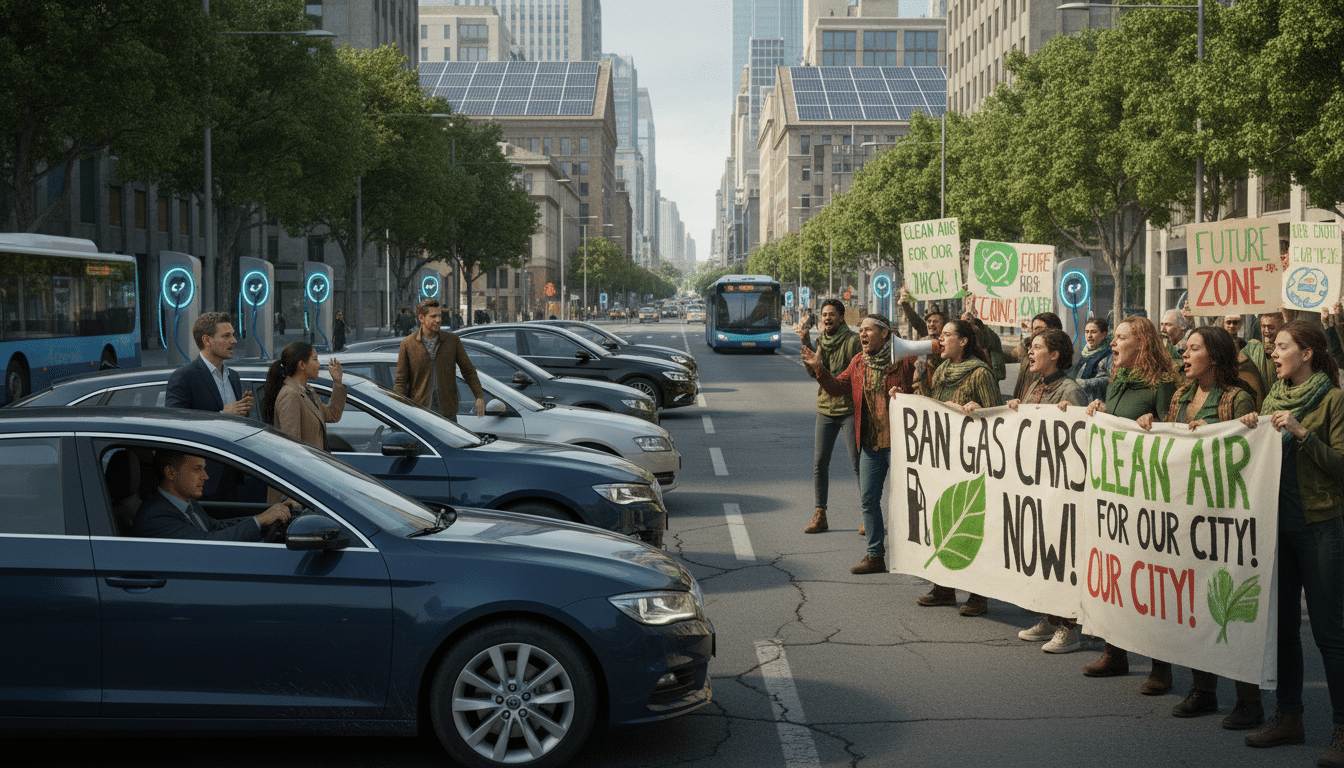 découvrez la polémique croissante entre automobilistes et écologistes face à l'interdiction des voitures à essence en centre-ville prévue pour 2030, au cœur des débats sur la mobilité et l'environnement.