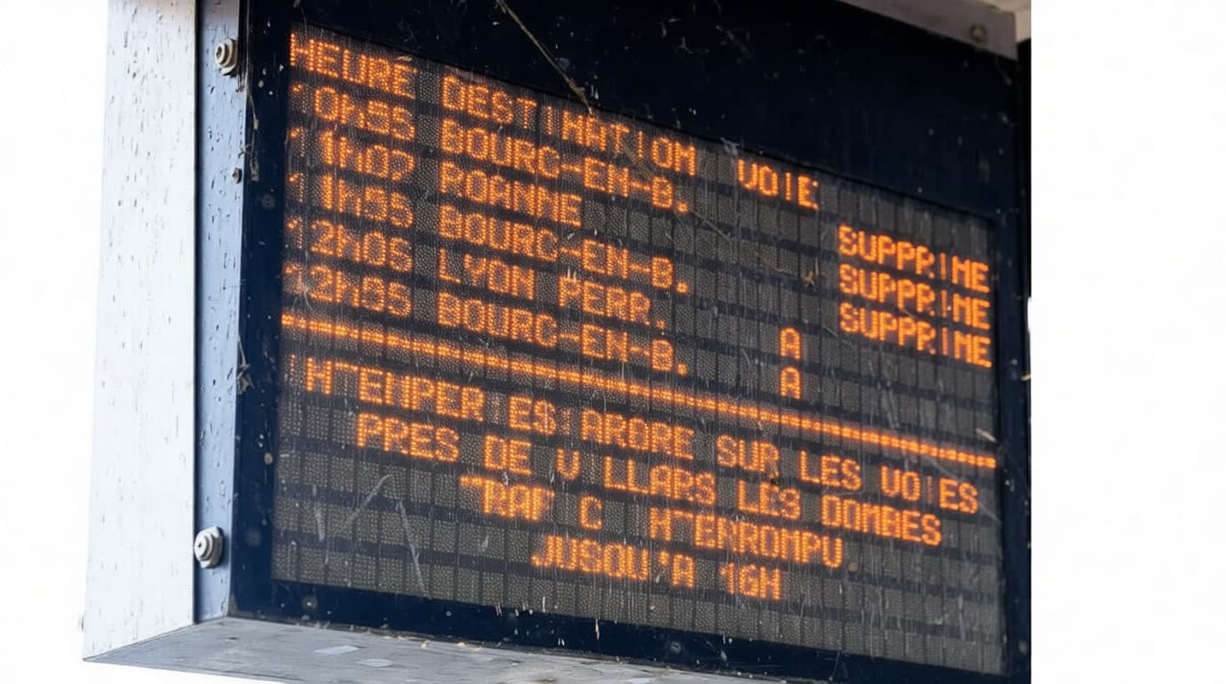 Comment gérer les interruptions de trafic ferroviaire en temps réel ?