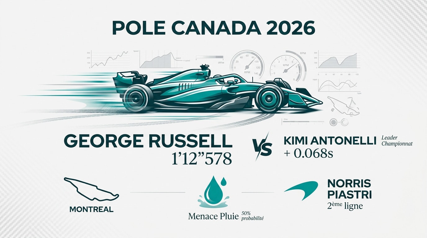 George Russell en pole position au Grand Prix du Canada 2026