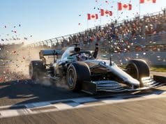 GP Canada 2026 : Antonelli s’impose et domine la saison Une monoplace de Formule 1 franchit la ligne d'arrivée sous une pluie de confettis, le pilote lève le bras en signe de victoire.