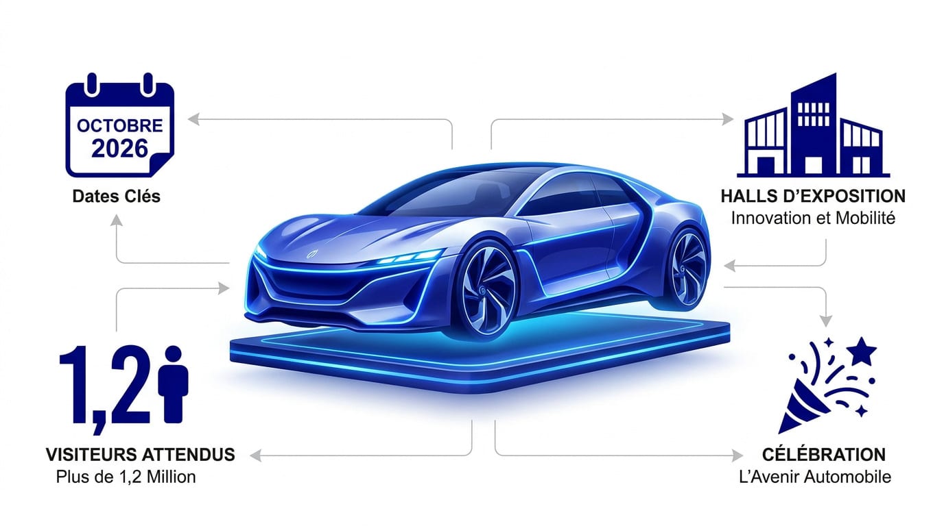 Exposition de véhicules électriques innovants au Mondial de l'Auto 2026 à Paris