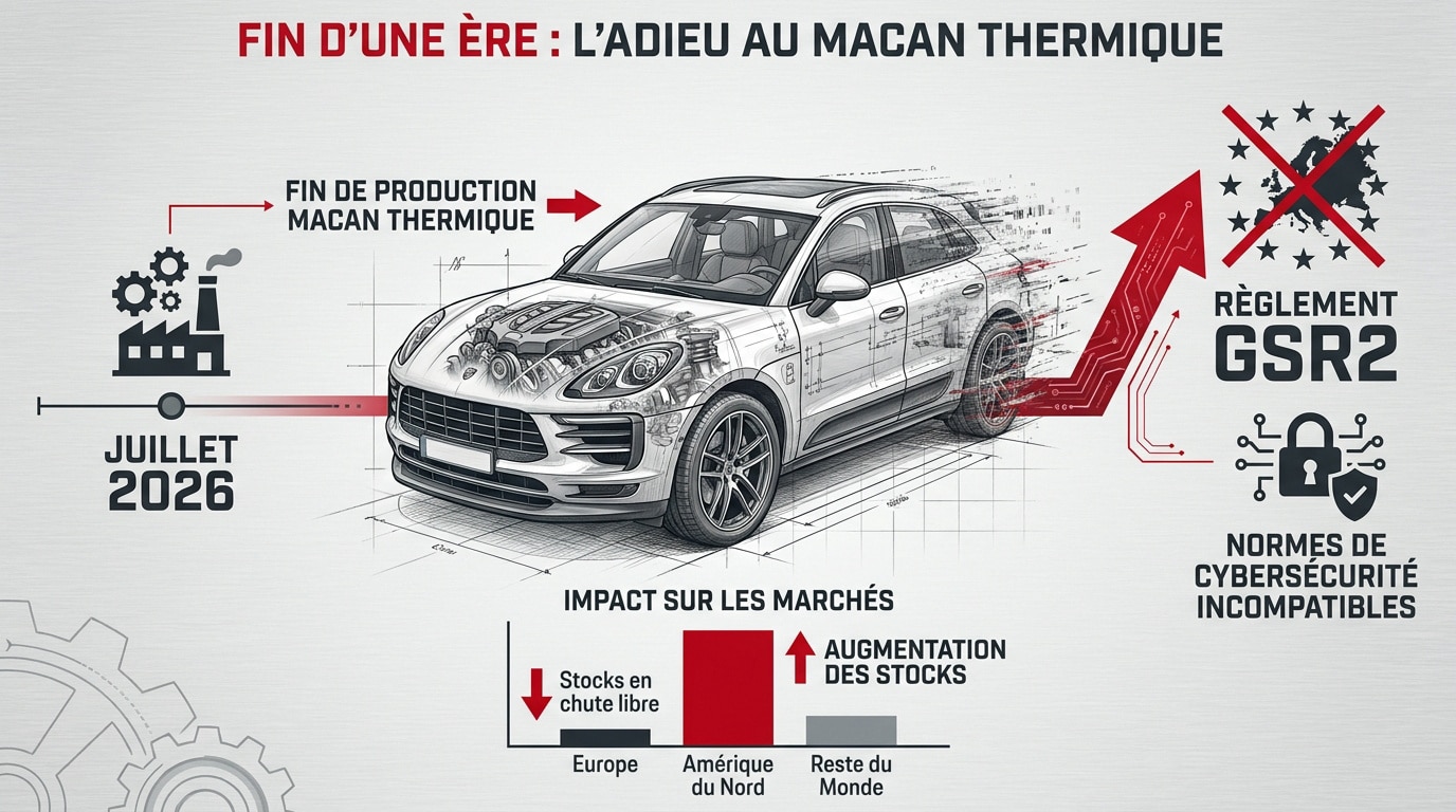 Fin de production du Porsche Macan thermique à Leipzig