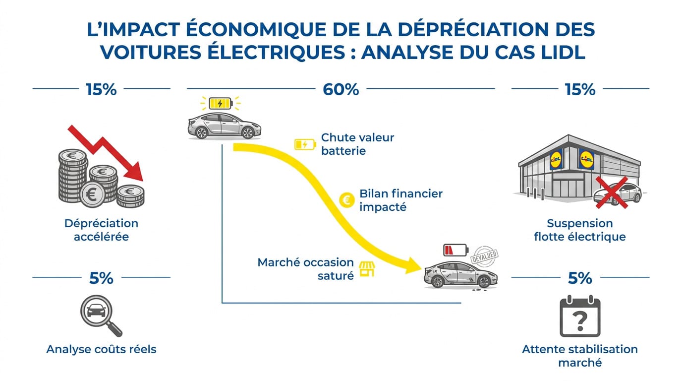 Analyse de l'impact économique de la dépréciation des véhicules électriques chez Lidl