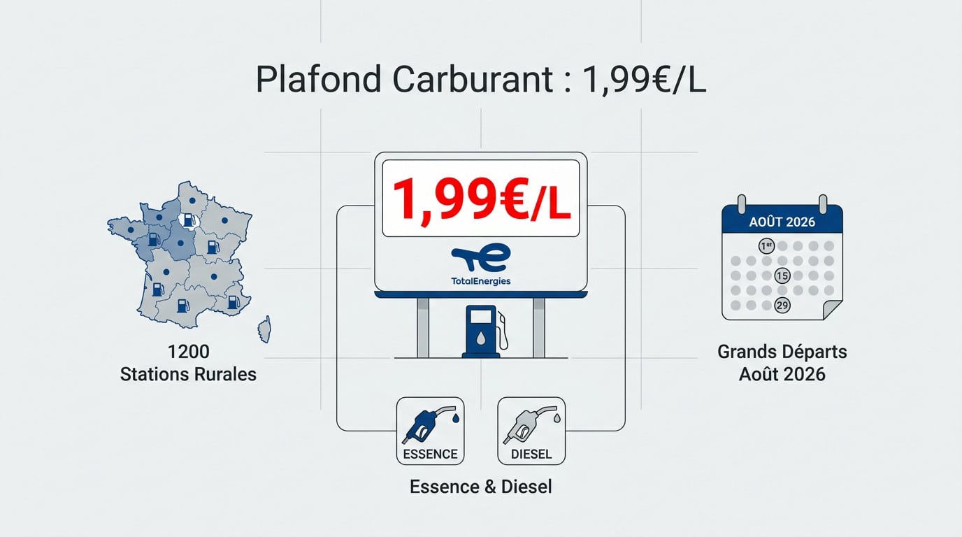 Prix carburant plafonné à 1,99 euro chez TotalEnergies