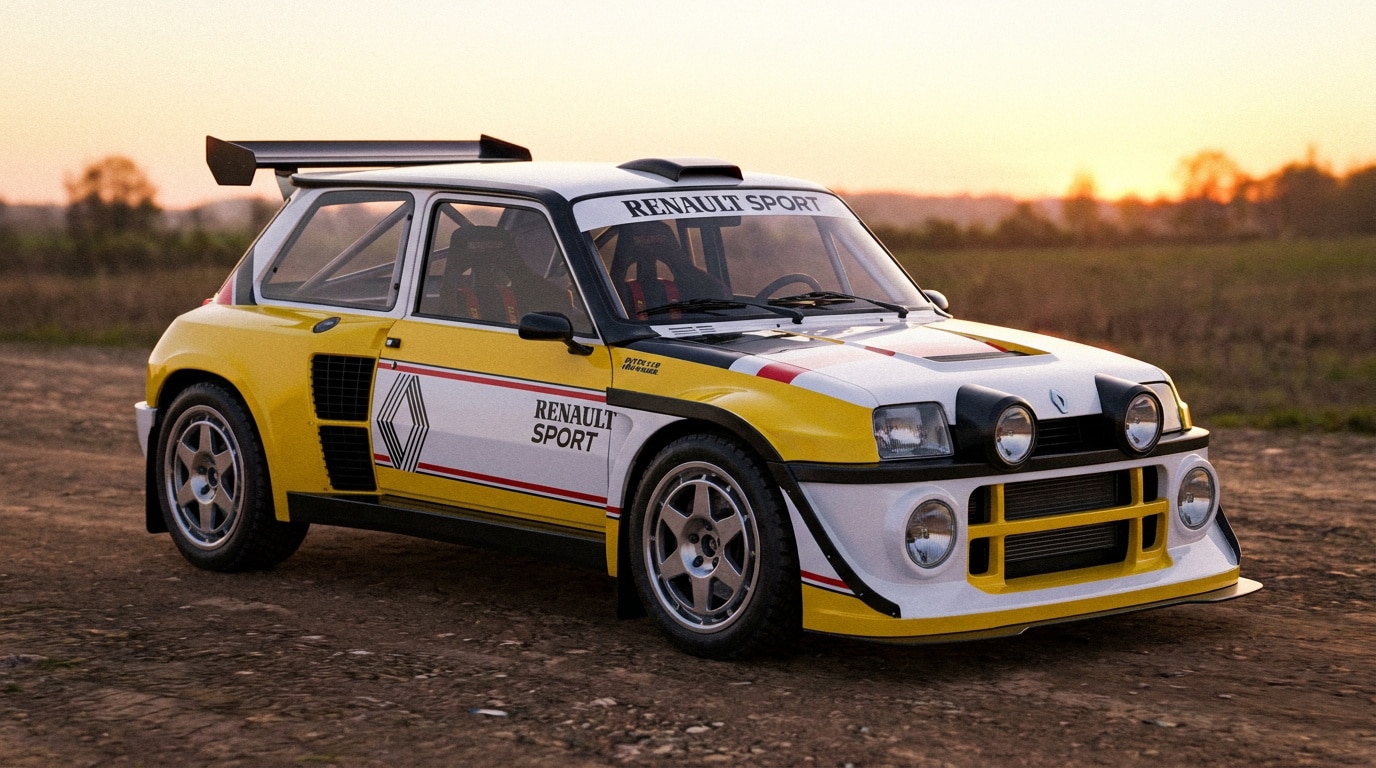 Renault 5 E-Tech avec kit carrosserie large Milltek