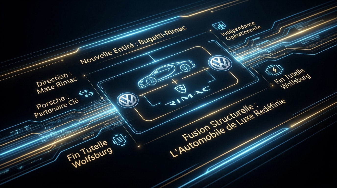 Fusion Bugatti Rimac et nouvelle ère de l'automobile de luxe hybride
