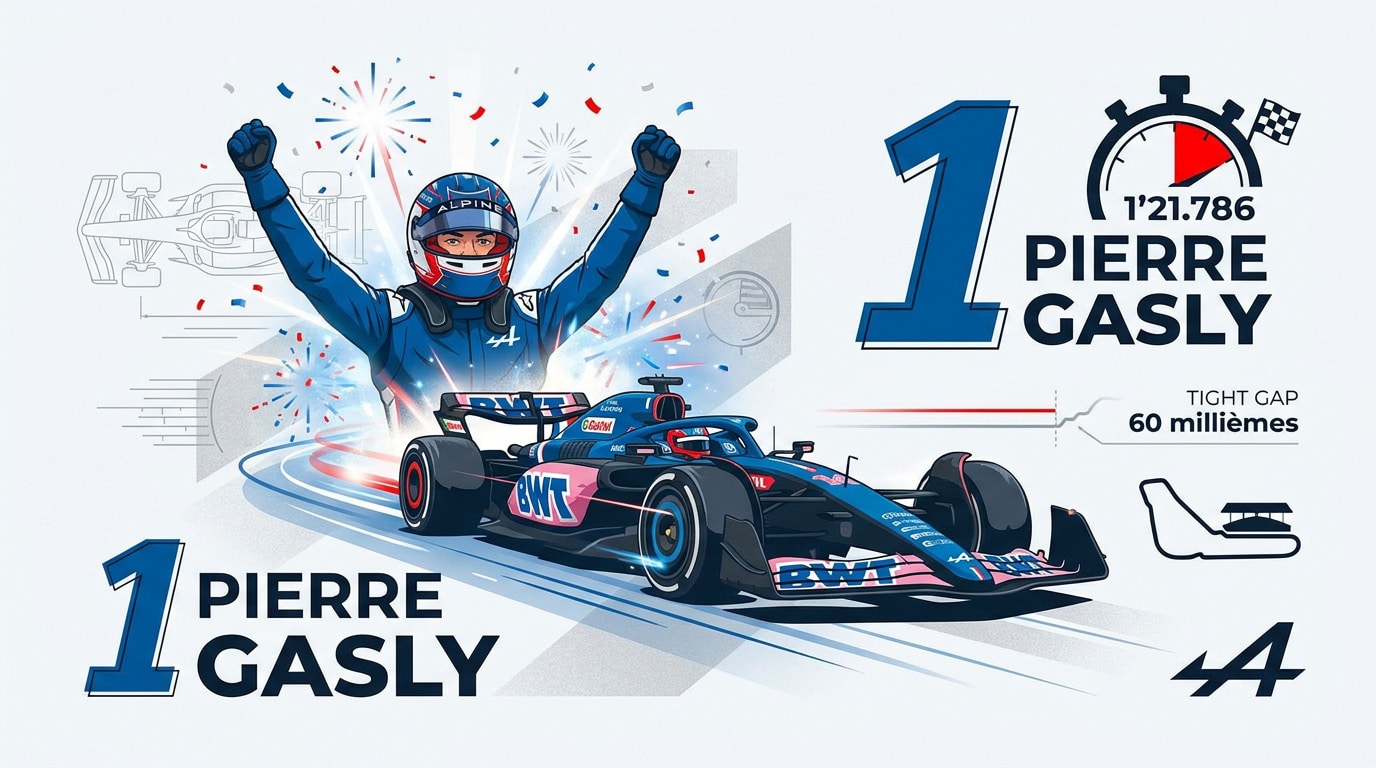 Pierre Gasly en pole position au Grand Prix d'Italie 2026