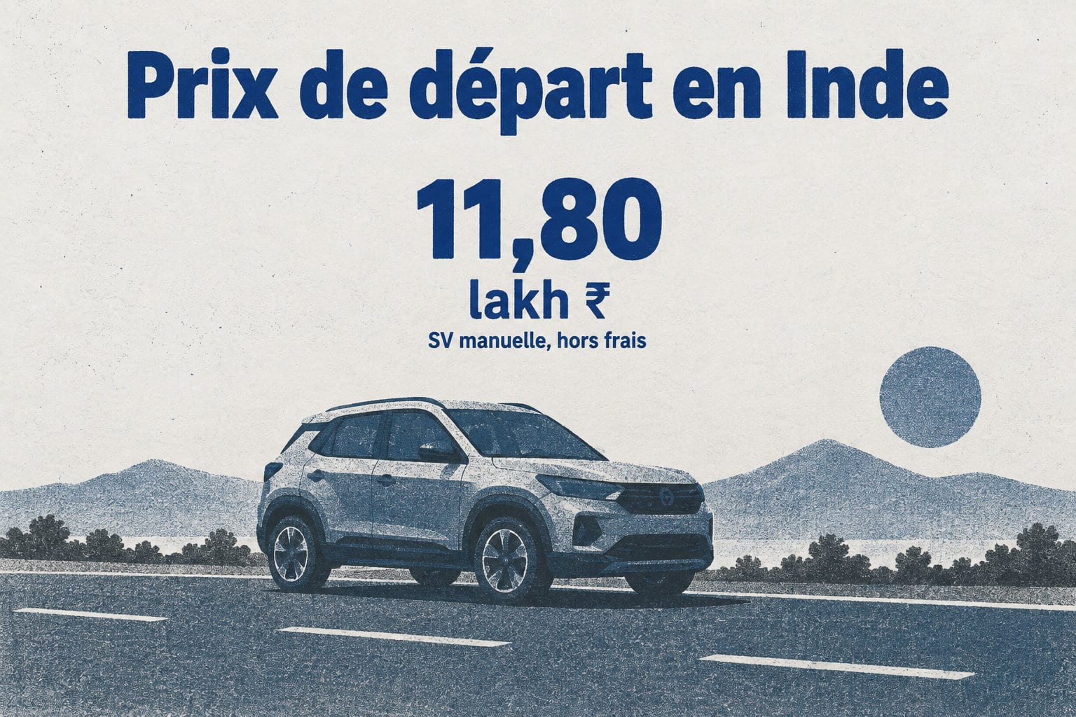 À Delhi, le prix de lancement hors frais de la SV manuelle est de 11,80 lakh ₹.